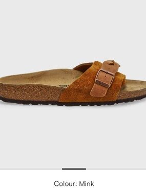 Birkenstock Oita Braid Suede Leather upper in Tan /Mink size 7 US